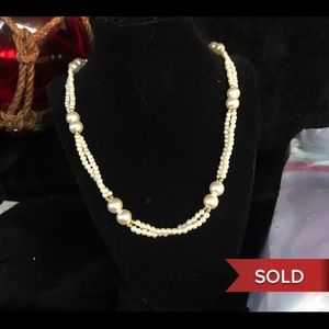 ❌SOLD❌Double Strand Micro Pearls & 14k Beads